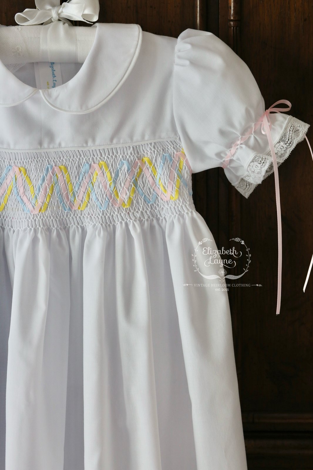 Size 4 & 5 Smocked Yoke & Ribbon Dress