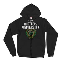 Image 1 of HUSTLERS UNIVERSITY ZIP UP HOODIE