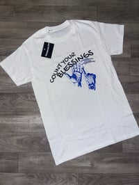 Image 2 of COUNT YOUR BLESSINGS- T SHIRT White