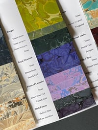 Image 4 of Permanent Collection Sample Book - Hand Marbled Papers