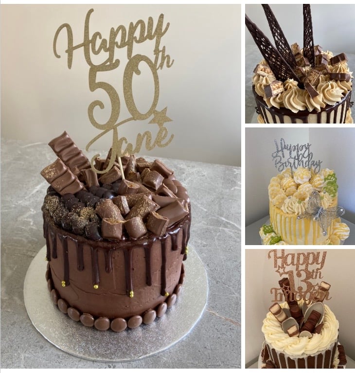 Alfresco Cakes - 50th birthday drip cake | Facebook
