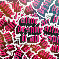 Image 2 of Alive Clear Sticker