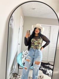 Image 2 of Cactus strap Crop Top