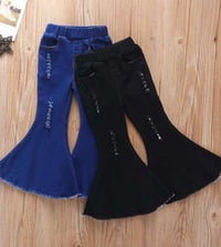 Image 1 of Bell Bottom Stretch Jeans