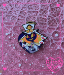 Image 4 of Fanmade Hazbin Hotel Chibi Hearts Enamel Pin WAVE ONE (Lucifer/Lilith/Sir Pentious/Emily)