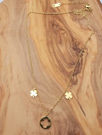 Image 3 of lucky clover necklace