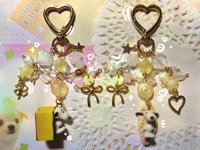 Image 1 of golden sweetheart keychains‧₊˚ pt. 2