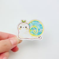 Image 3 of Snail Sticker With Specialty Gold Foil