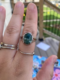 Image 1 of Moss Agate ring #3