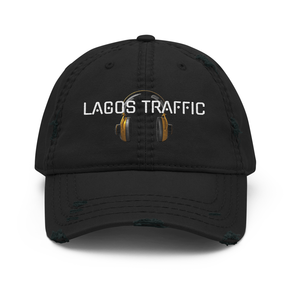 LAGOS TRAFFIC DISTRESSED HAT (AFROBEATS COUTURE COLLECTION)