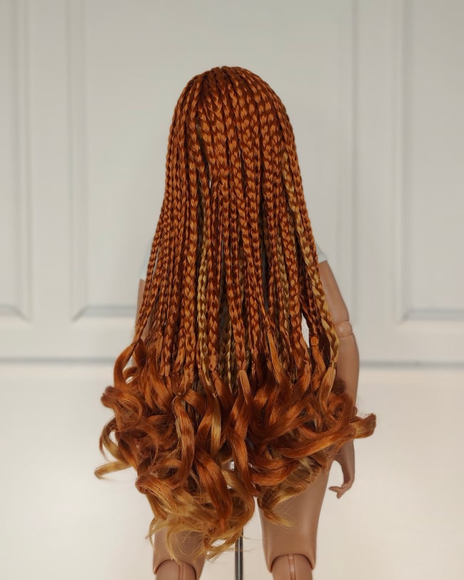 Natural Red Mermaid Braids