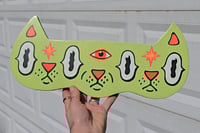 Image 1 of 3 Face Cat Woodcut