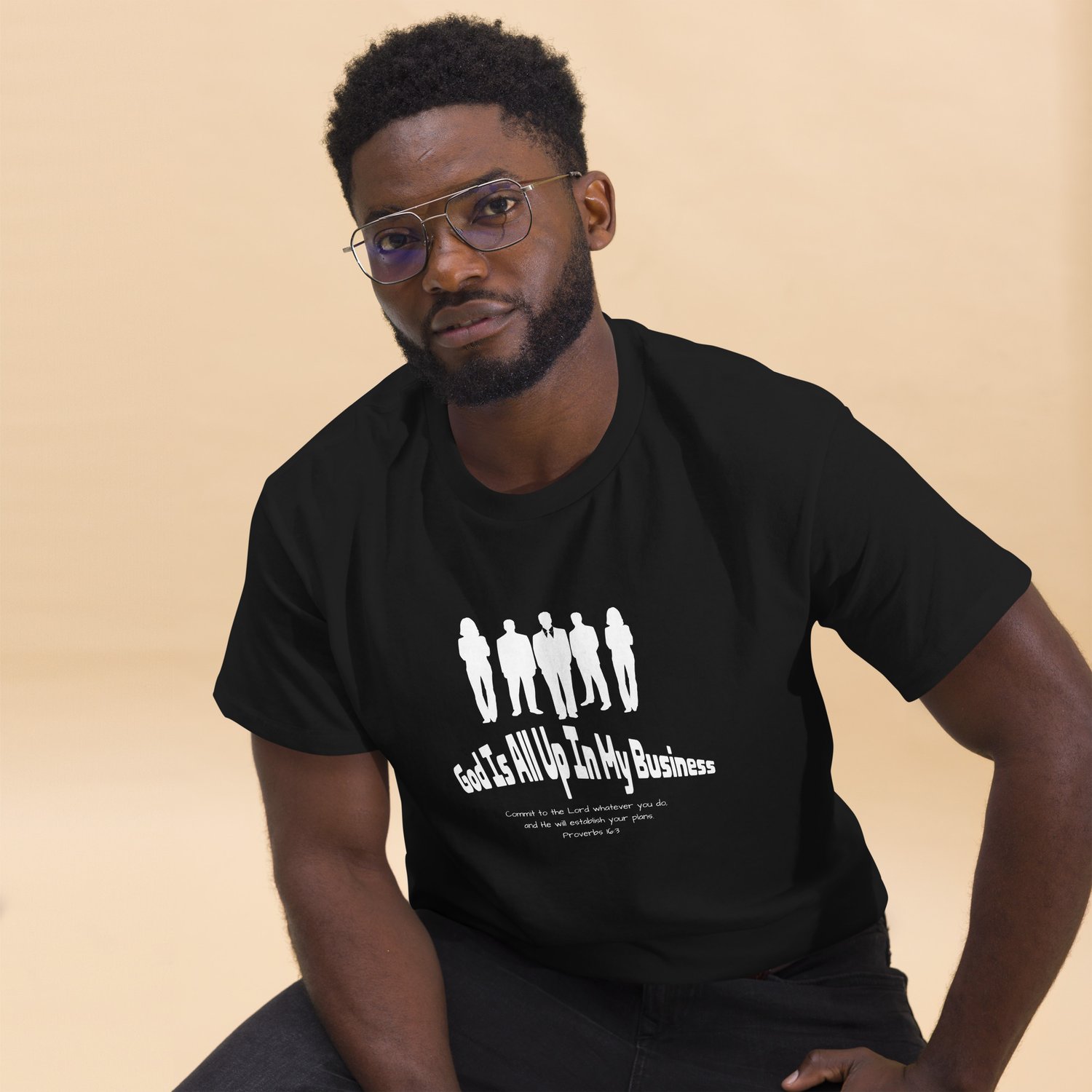 Image of Unisex T-Shirt God Is All Up in My Business