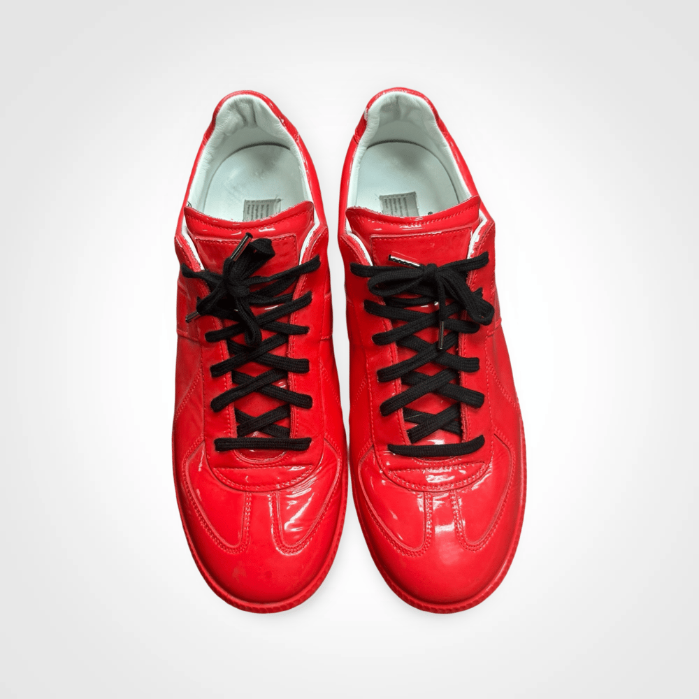 Image of Margiela Red Dipped Patent Leather Gats