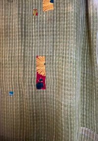 Image 3 of Kantha carreaux et fleurs