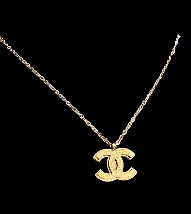 Gold CC necklace