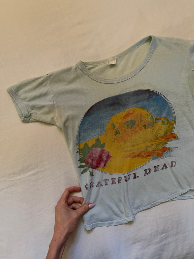 70s vintage Grateful Dead concert t shirt tee