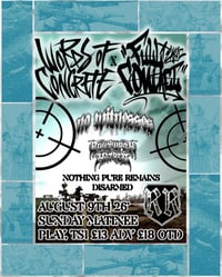 WORDS OF CONCRETE X FULL CONTACT , NO WITNESSES , BUILT UPON HATRED @ PLAY