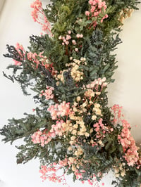 Image 3 of Wattle, Gypsophila & Rose Vine Wreath