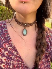 Image 1 of choker con amazzonite🧚🏻‍♀️