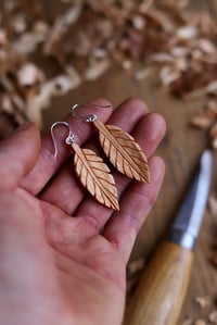 Image 6 of Cherry Leaf- Earrings 