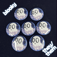 Image 4 of Undertale Ghost Cousins Pronoun Buttons