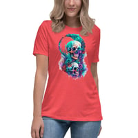 Image 4 of Watercolor skull 1 Women's Relaxed T-Shirt