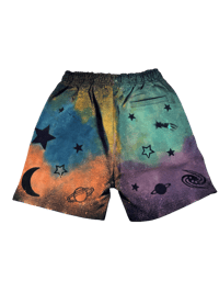 Image 2 of custom galaxy shorts