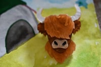 Image 1 of SECONDS-  highland cow brooch .
