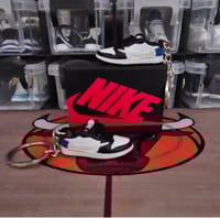 Image 2 of Nikes black ;blue; white; Key Chain