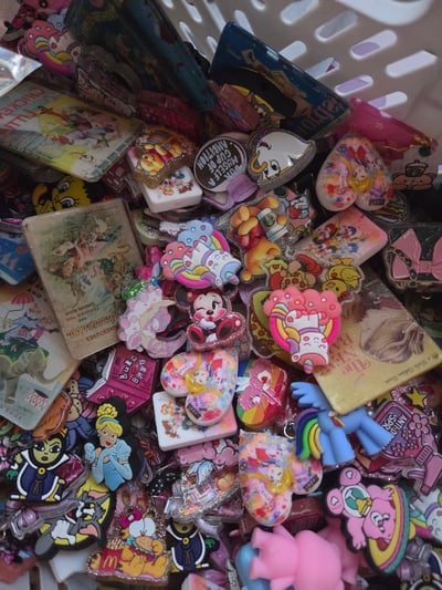 Image of Trinkets Mystery Pack, Beads Pack, 80s, 90s nostalgia Acrylic, focal beads