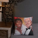 La Reina y El Rey Premium Pillow 18" x 18"