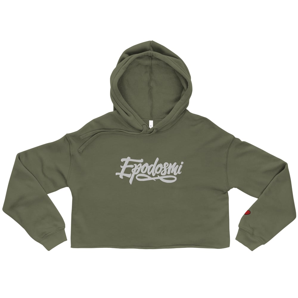 Epodosmi Women’s Crop Hoodie - Large - E Back
