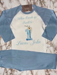 Blue Floral First Bday