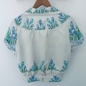 Vintage tablecloth shirt - Size XS