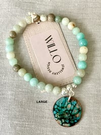Image 4 of Amazonite bracelet with enamel charm 