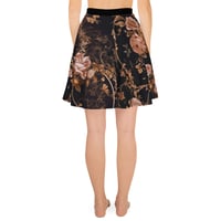 Image 4 of Dark Rose Gold Butterfly Design Goth Inspired Skater Skirt