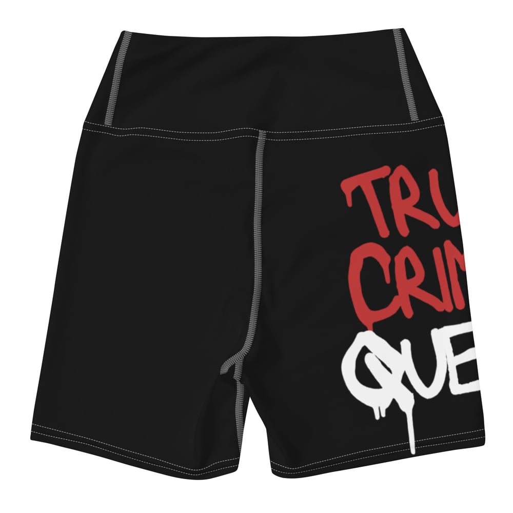 ZEN EXP - Spooky Season: True Crime Queen Yoga Shorts