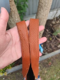 Image 8 of Frill Sari shoulder Bag / tote with leather straps