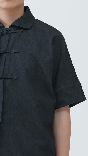 Image of TRAN - 丹寧盤釦襯衫
