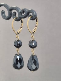 Image 1 of Boucles d'oreilles onyx 