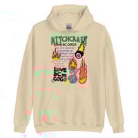 Image 1 of LOVE DC GOGO "LET IT BURN" Sand Unisex Hoodie