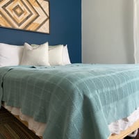 Image 2 of Dusty Blue Blanket