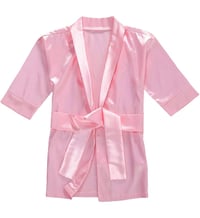 Image 1 of Personalized Kids Satin Robe