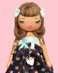 Image 1 of RESERVED FOR DEBBYE STAY SI AWARENESS SMALL ART DOLL