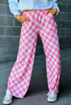 Pink Checkered Lounge Pants