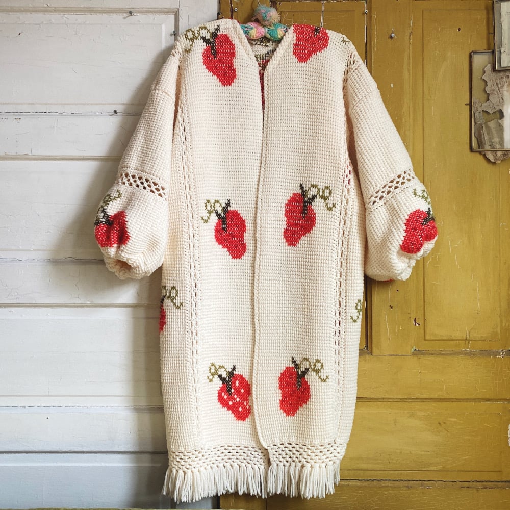 Image of Sweetest Strawberry Granny Sweater