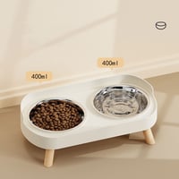Image 3 of Double Cat Bowl Set – Anti-Spill, Non-Slip Base