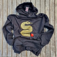 Image 1 of Smart Old Snake Hoodie black & gold