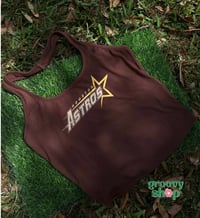 Brown Retro Halter Top